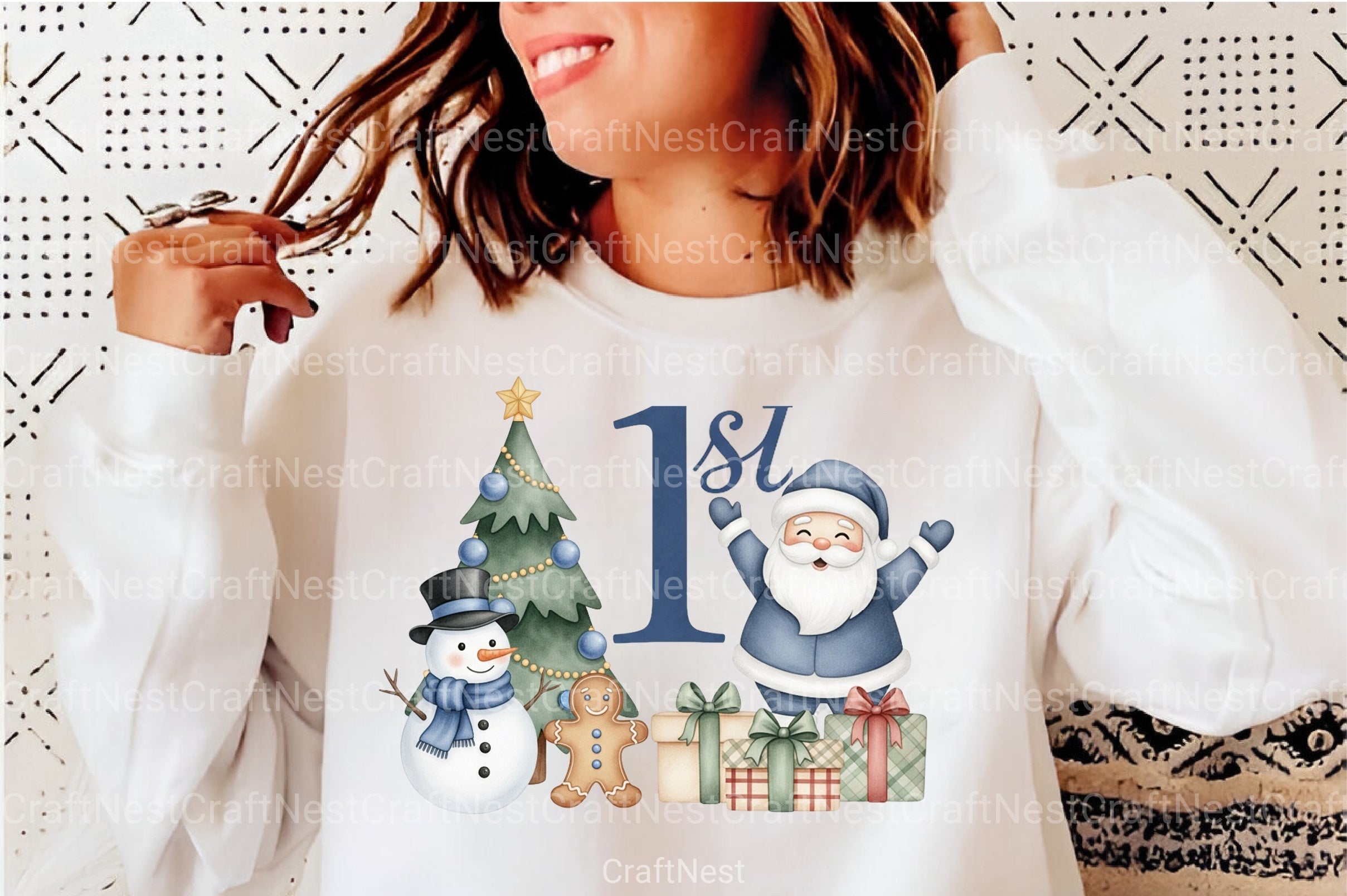 Santa Claus First Christmas Clipart Bundle - CraftNest - Digital Crafting and Art