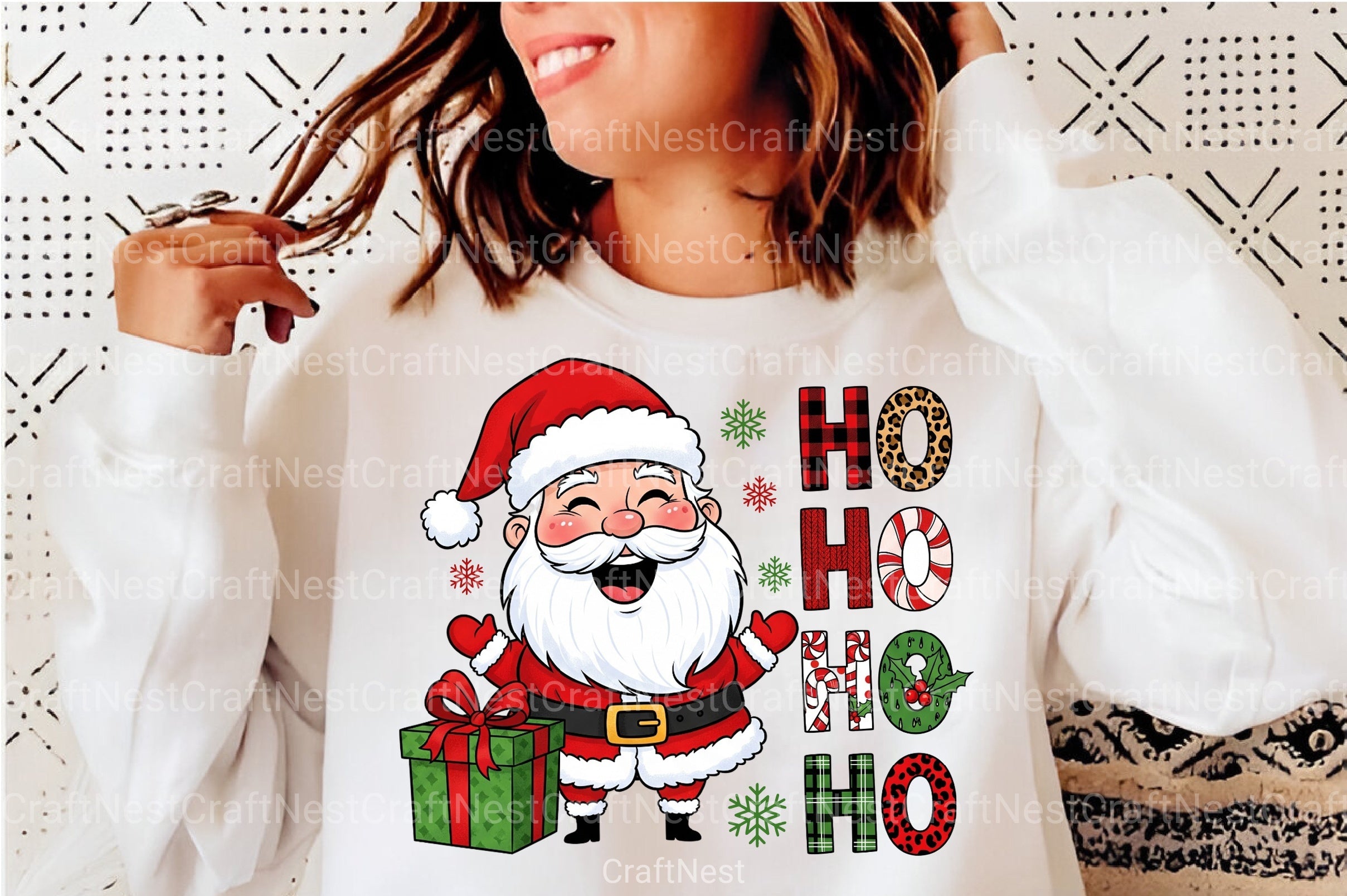 Santa Ho Clipart Bundle - CraftNest - Digital Crafting and Art