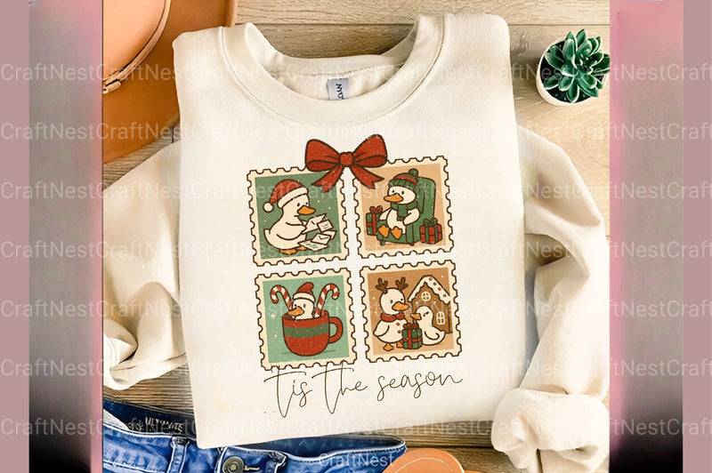 Silly Goose Christmas Stamps Clipart Bundle - CraftNest - Digital Crafting and Art