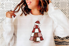 Patchwork Christmas Tree Embroidery Clipart Bundle - CraftNest - Digital Crafting and Art