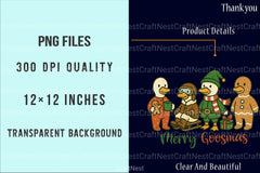 Merry Goosmas Christmas Goose Clipart Bundle - CraftNest - Digital Crafting and Art