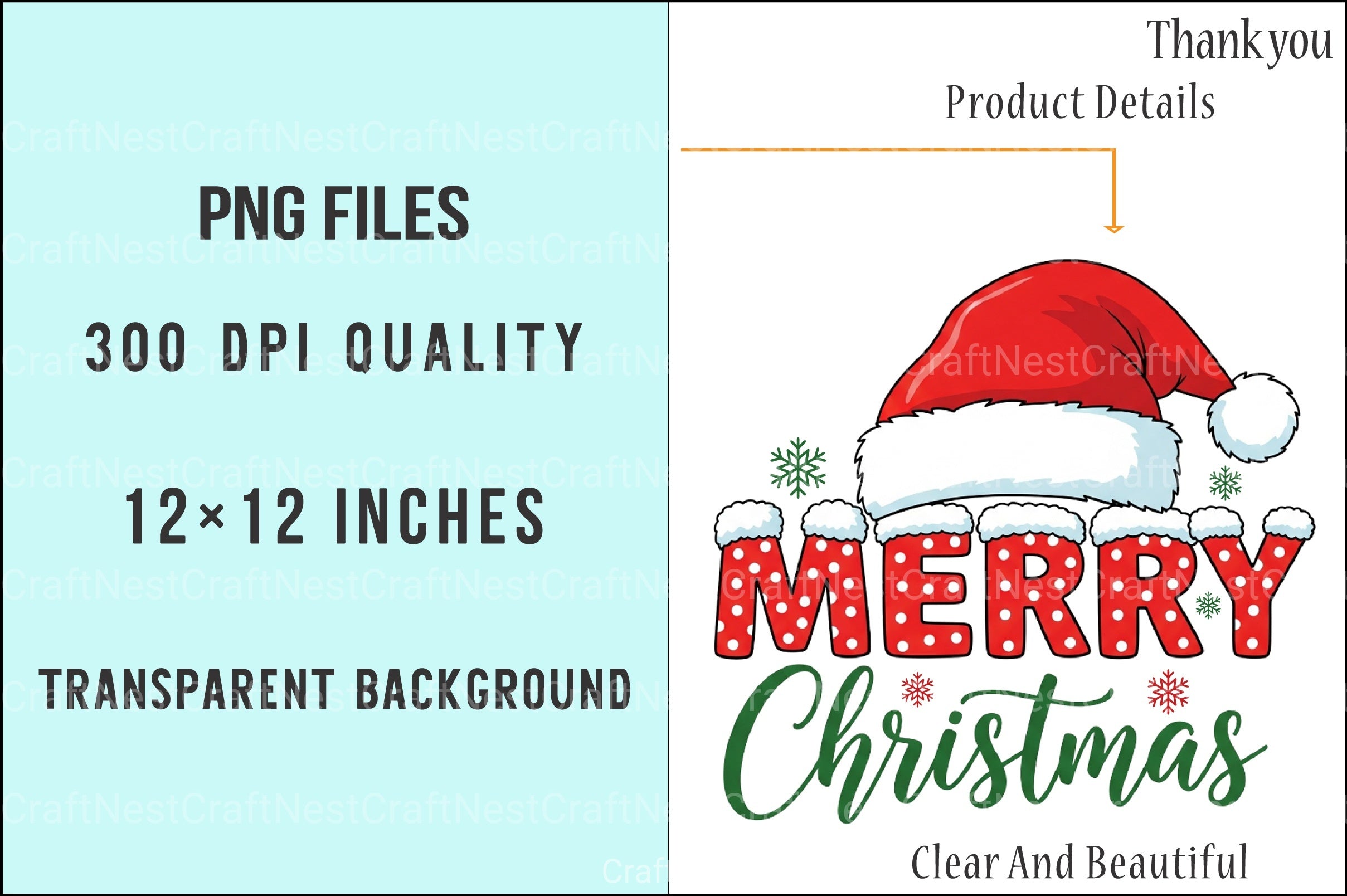 Christmas Merry Clipart Bundle 5 - CraftNest - Digital Crafting and Art