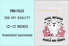 Halloween Dog & Spooky Ghost Retro Shirt Design Bundle - CraftNest - Digital Crafting and Art