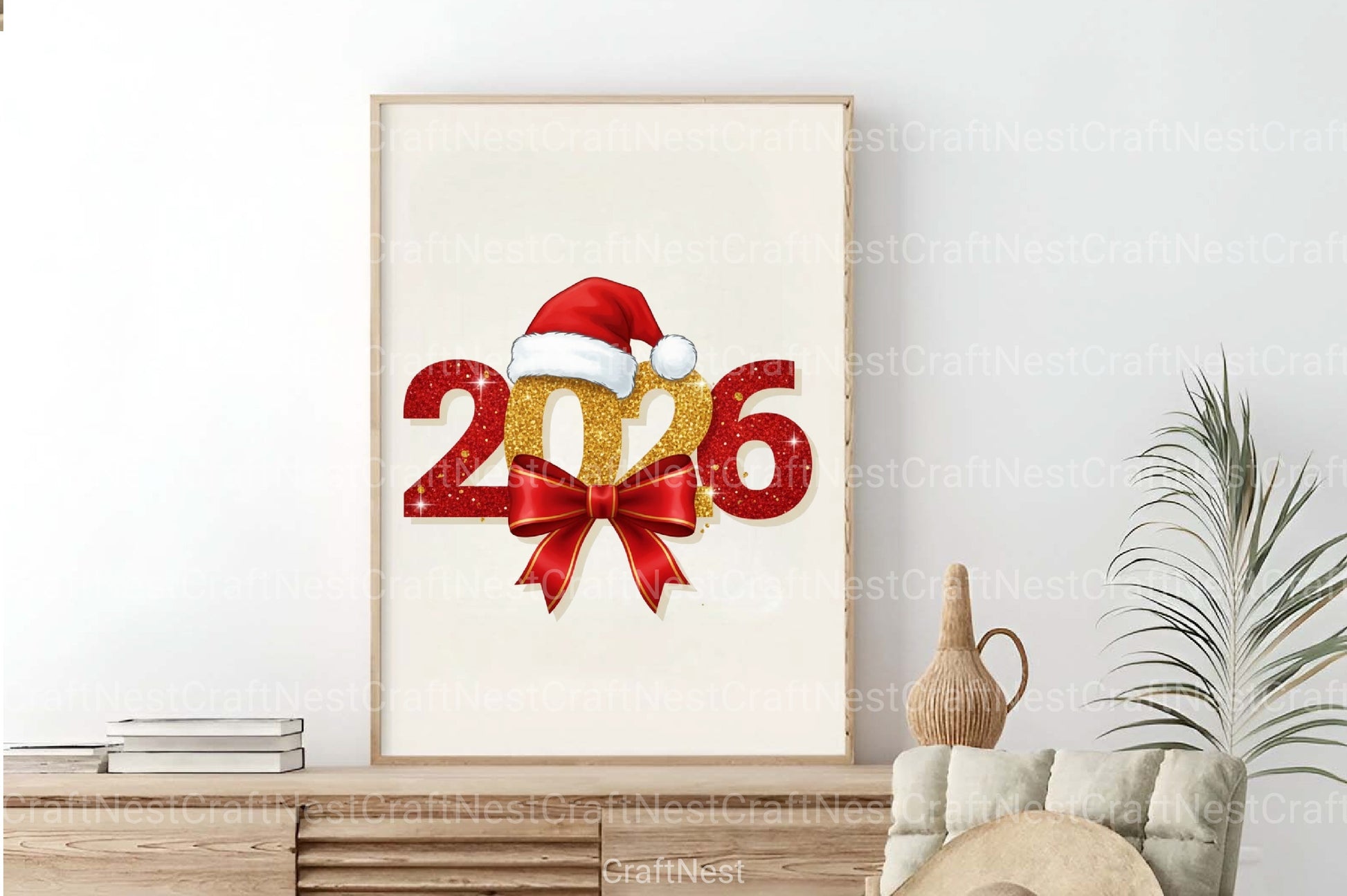 Glitter Happy New Year 2026 Clipart Bundle - CraftNest - Digital Crafting and Art