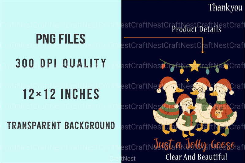 Jolly Goose Clipart Bundle - CraftNest - Digital Crafting and Art