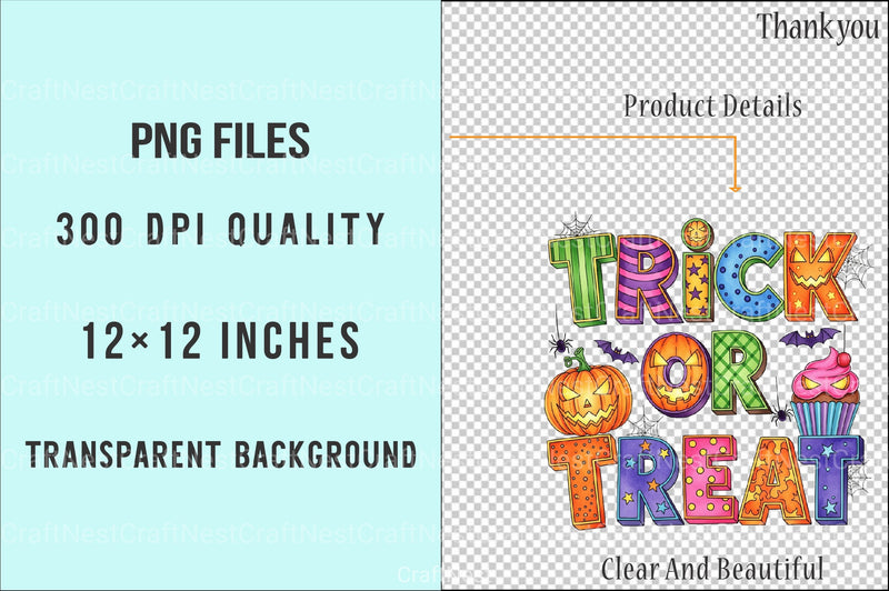 Halloween Trick or Treat Spooky Clipart Bundle 2 - CraftNest - Digital Crafting and Art