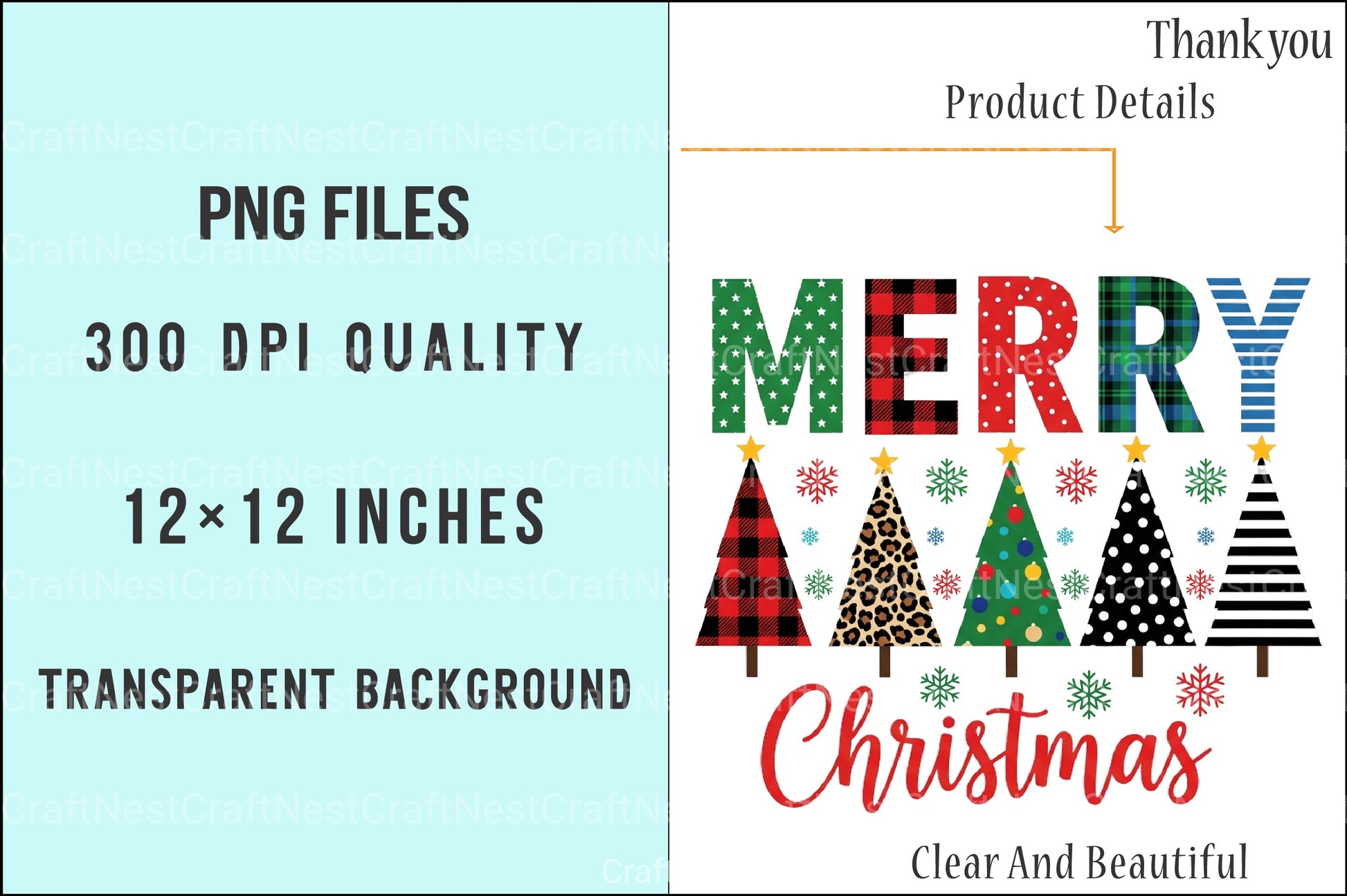 Christmas Merry Clipart Bundle 26 - CraftNest - Digital Crafting and Art