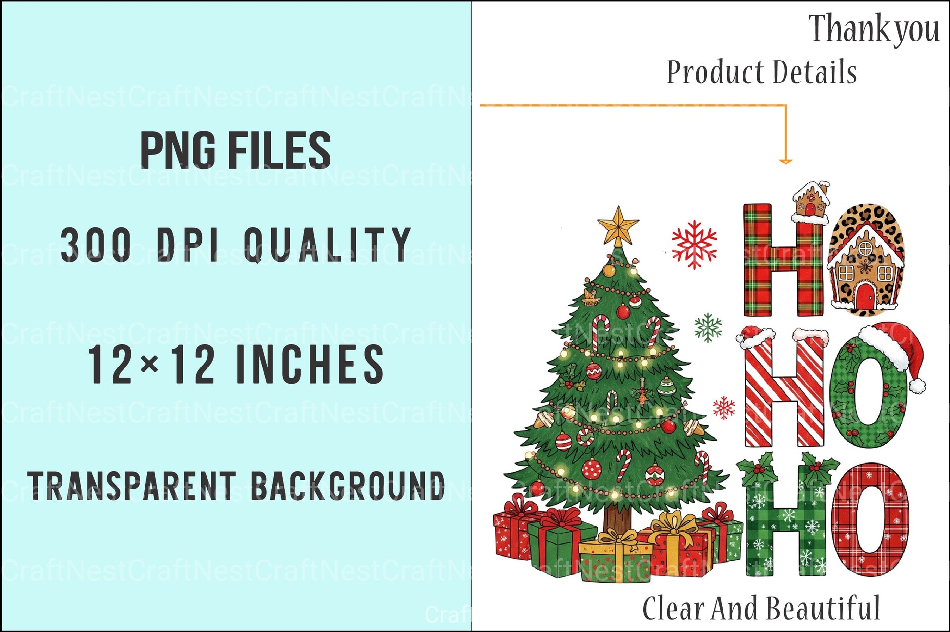Santa Ho Clipart Bundle 2 - CraftNest - Digital Crafting and Art