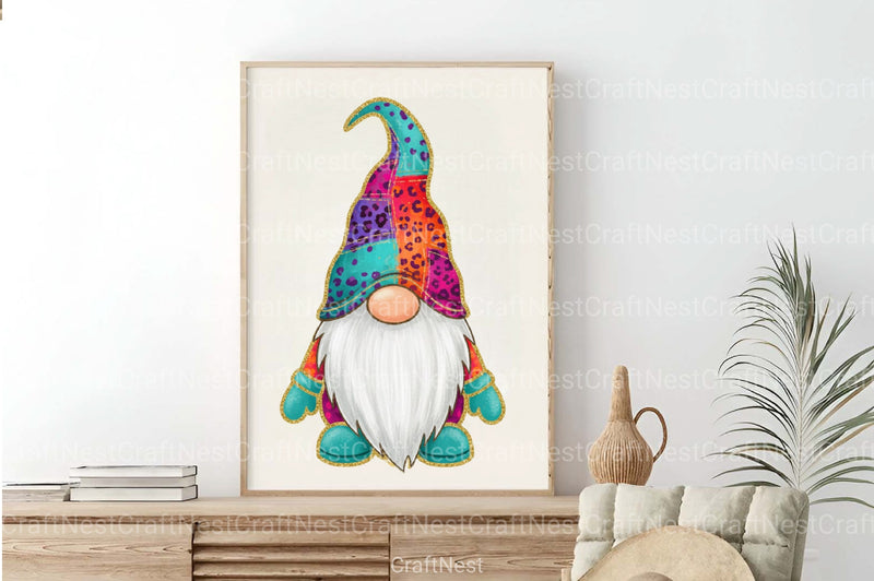 Christmas Gnome Glitter Brushstroke Clipart Bundle - CraftNest - Digital Crafting and Art