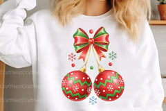 Christmas Bow Cherries Clipart Bundle - CraftNest - Digital Crafting and Art