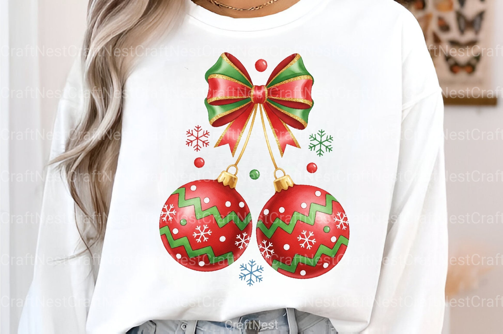 Christmas Bow Cherries Clipart Bundle - CraftNest - Digital Crafting and Art