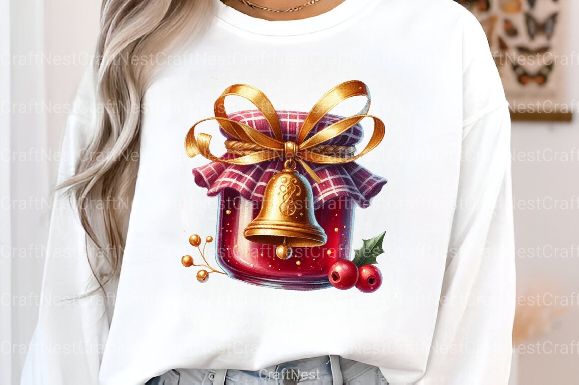 Christmas Jams in Jars: Festive Food Clipart Bundle - CraftNest - Digital Crafting and Art