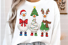 Funny Christmas Goose Clipart Bundle - CraftNest - Digital Crafting and Art