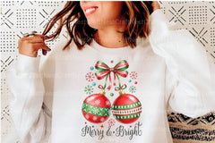 Merry & Bright Christmas Bow Cherries Clipart Bundle - CraftNest - Digital Crafting and Art