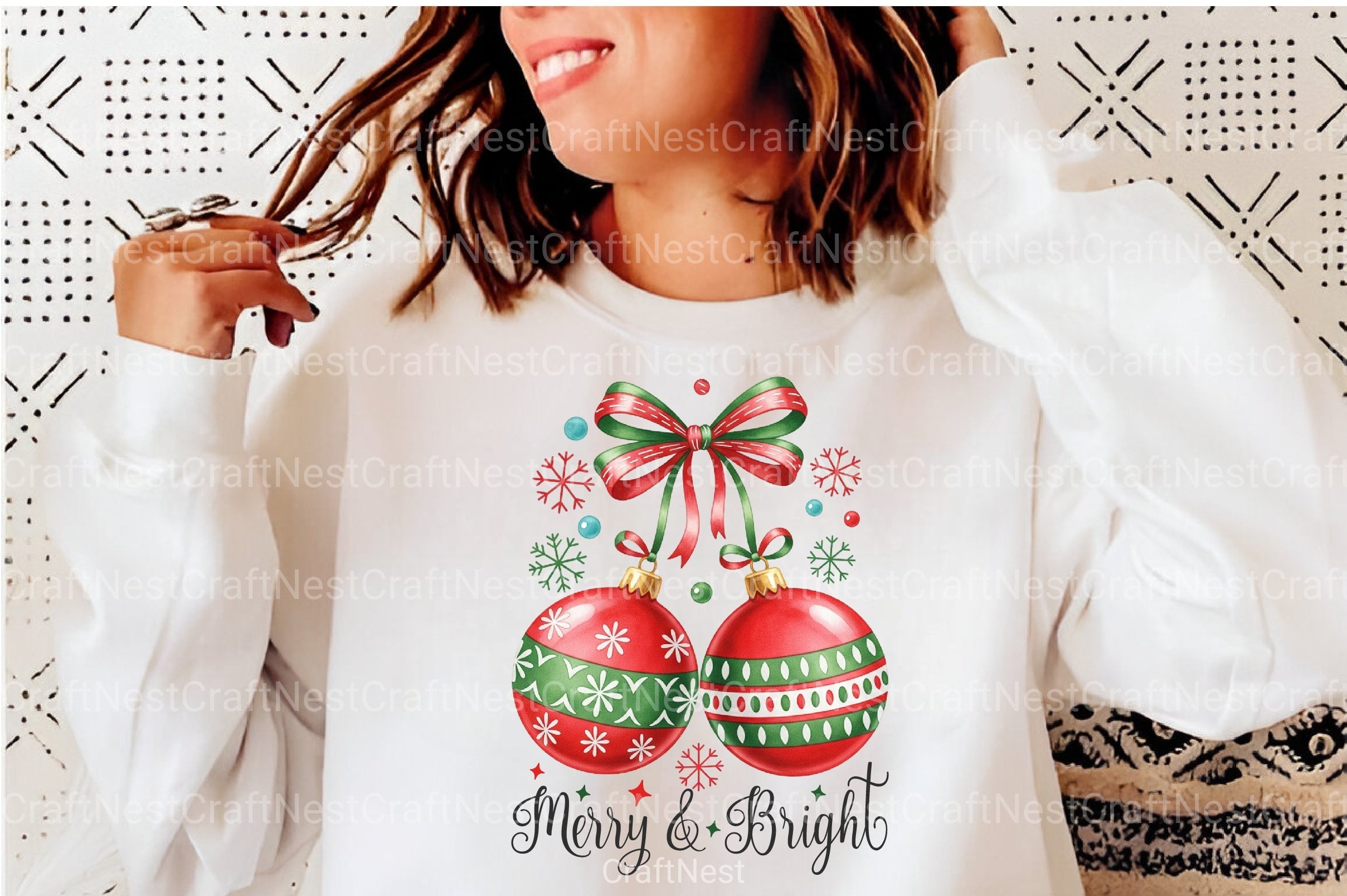 Christmas Bow Cherries Clipart Bundle - Merry & Bright - CraftNest - Digital Crafting and Art