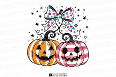 Coquette Halloween Pumpkin Cherries Clipart Bundle - CraftNest - Digital Crafting and Art