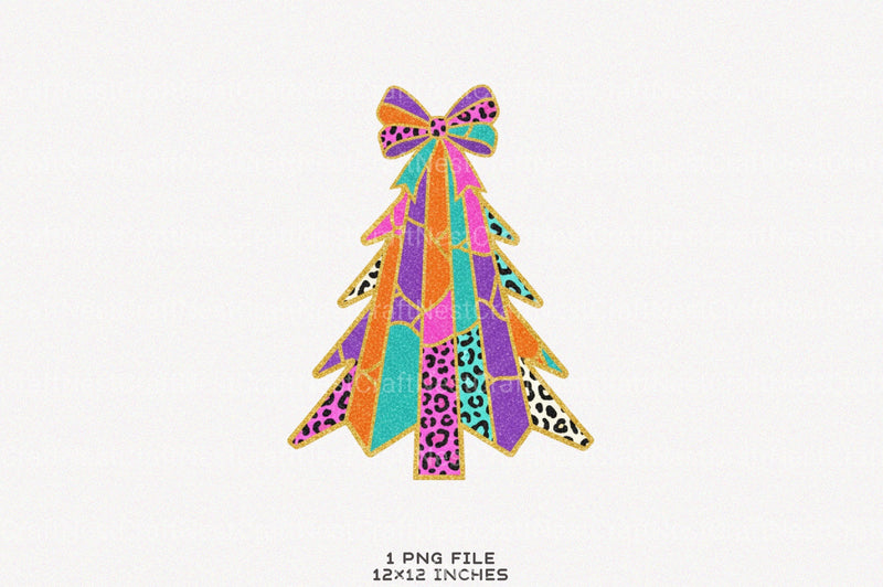 Glitter Brushstroke Christmas Tree Clipart Bundle 2 - CraftNest - Digital Crafting and Art