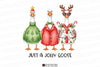 Jolly Christmas Goose Clipart Bundle 1