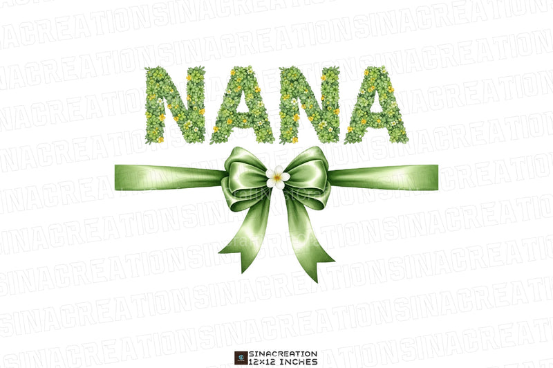 Floral Nana Coquette Grandma Design Clipart Bundle - CraftNest - Digital Crafting and Art