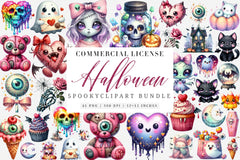 Spooky Cute Clipart Bundle 1 - CraftNest - Digital Crafting and Art