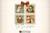 Silly Goose Christmas Stamps Clipart Bundle