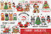 Funny Sarcastic Christmas Clipart Bundle