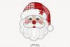 Christmas Patchwork Santa Claus Clipart Bundle