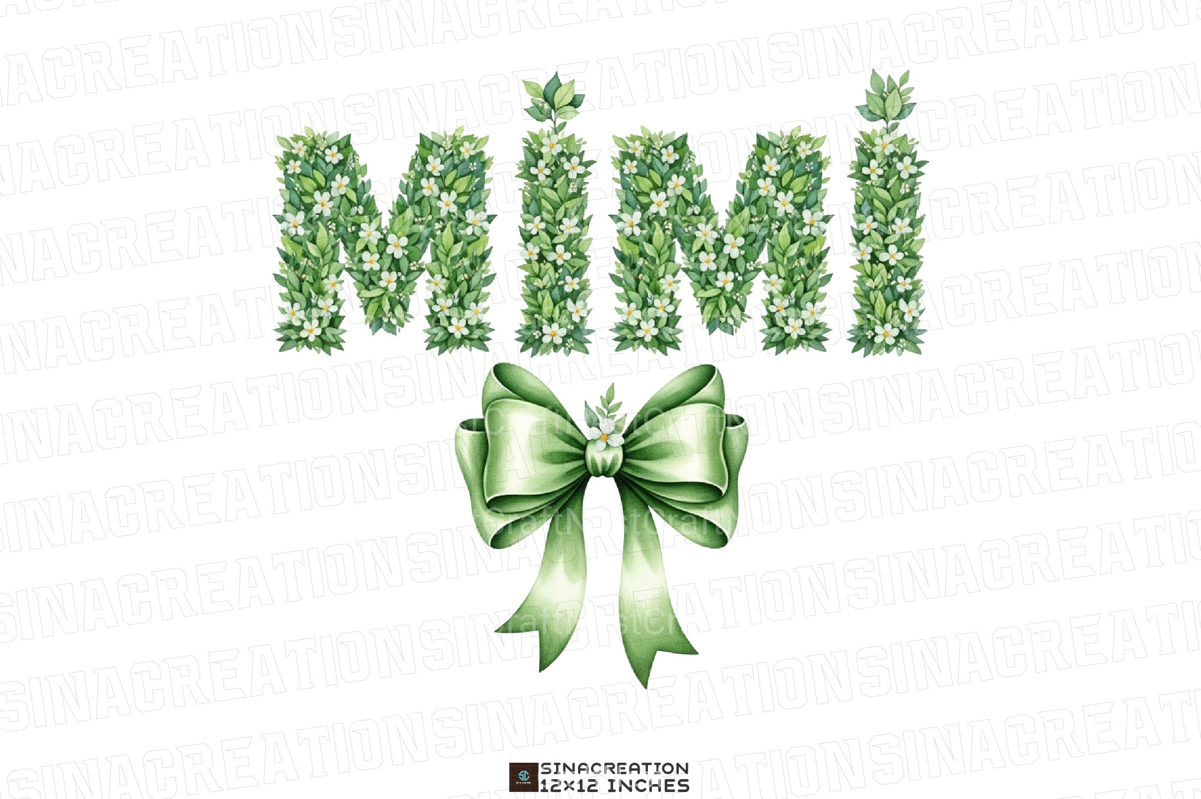 Floral Mimi Coquette Mama Grandma Clipart Bundle - CraftNest - Digital Crafting and Art