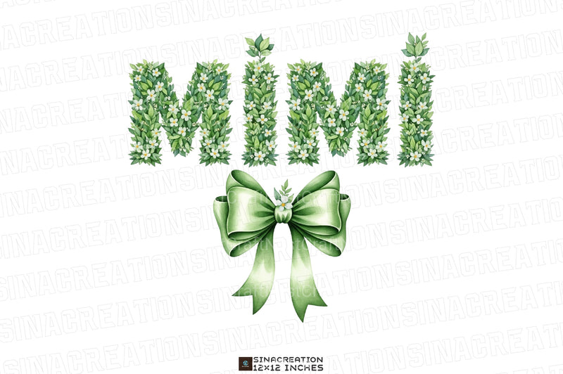 Floral Mimi Coquette Mama Grandma Clipart Bundle - CraftNest - Digital Crafting and Art