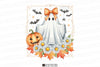 Coquette Lace Halloween Ghost Clipart Bundle