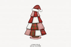 Patchwork Christmas Tree Embroidery Clipart Bundle - CraftNest - Digital Crafting and Art