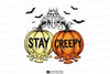 Halloween Cherry Pumpkins Stay Creepy Clipart Bundle
