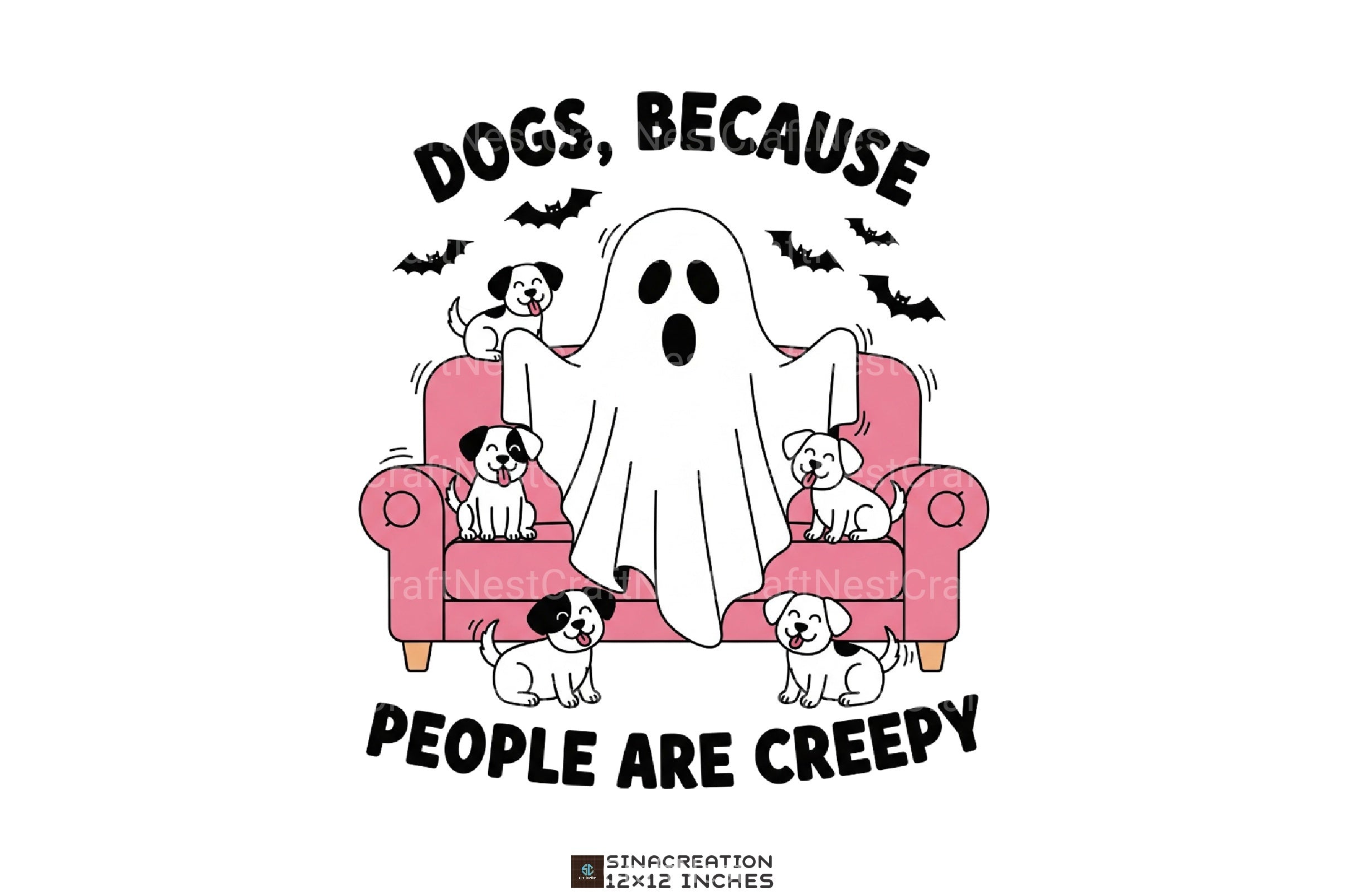 Halloween Dog & Spooky Ghost Retro Shirt Design Bundle - CraftNest - Digital Crafting and Art