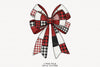 Coquette Patchwork Christmas Bow Clipart Bundle