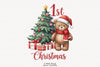 Teddy Bear Baby's First Christmas Clipart Bundle