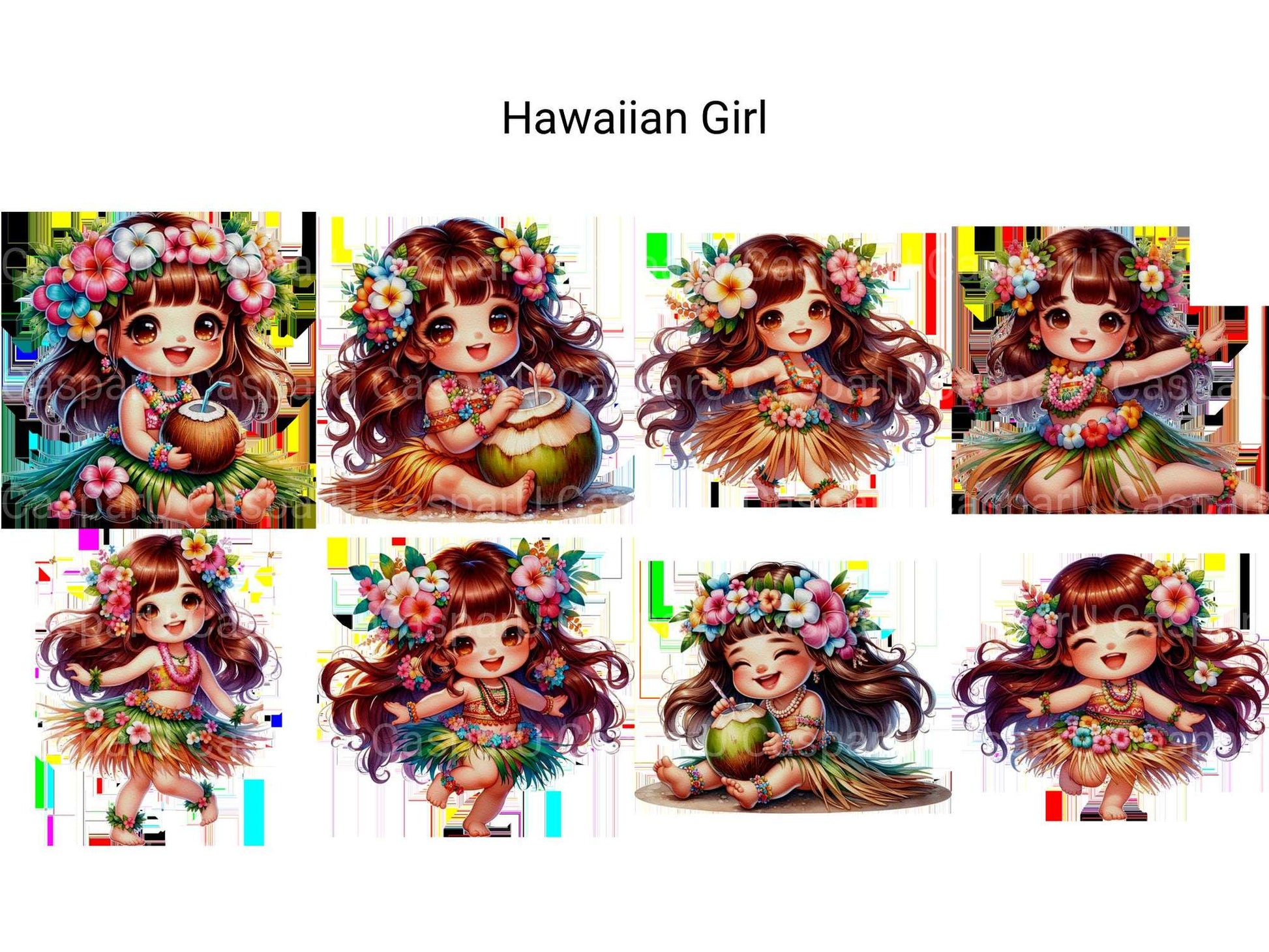 Hawaiian Girl - CraftNest - Digital Crafting and Art