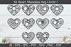 Heart Mandala Frame Circle SVG Bundle