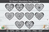 Heart SVG Cut Files Mandala Frame Templates SVG Bundle