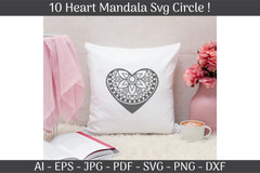 Heart Mandala Frame SVG Bundle - CraftNest - Digital Crafting and Art