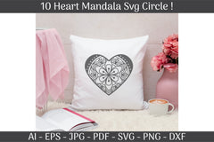 Heart SVG Cut Files Mandala Frame Templates SVG Bundle - CraftNest - Digital Crafting and Art