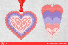 Heart 3D Layered Papercut Clipart Bundle - CraftNest - Digital Crafting and Art