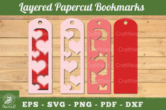Heart Bookmark SVG Bundle - CraftNest - Digital Crafting and Art
