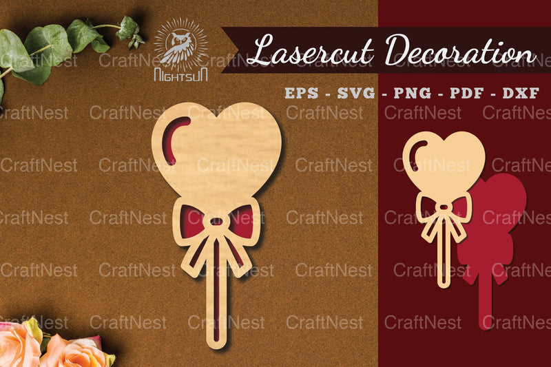 Heart Candy Laser Cut Decoration Bundle - CraftNest - Digital Crafting and Art