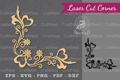 Heart Corner Laser Cut Design Bundle - CraftNest - Digital Crafting and Art