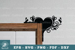 Heart Door Corner Lasercut SVG Bundle - CraftNest - Digital Crafting and Art
