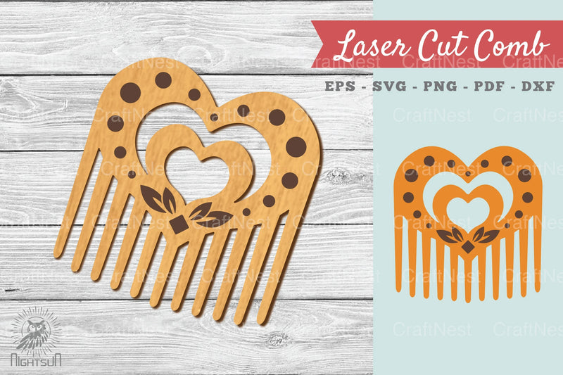 Heart Laser Cut Comb Clipart Bundle - CraftNest - Digital Crafting and Art