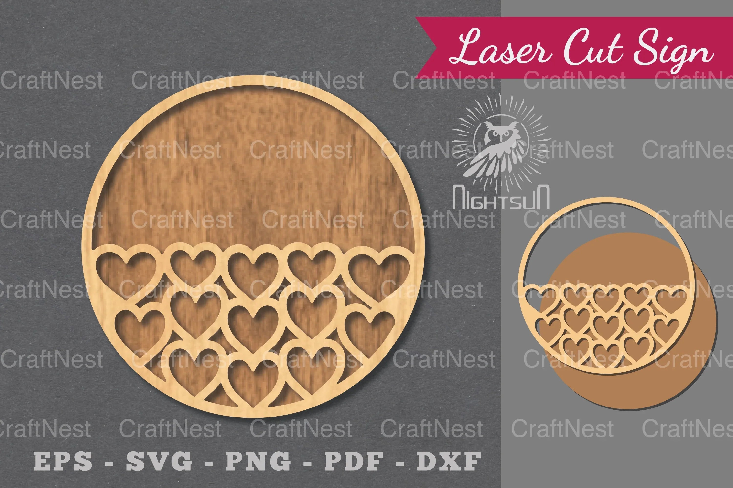 Heart Laser Cut Sign Clipart Bundle - CraftNest - Digital Crafting and Art