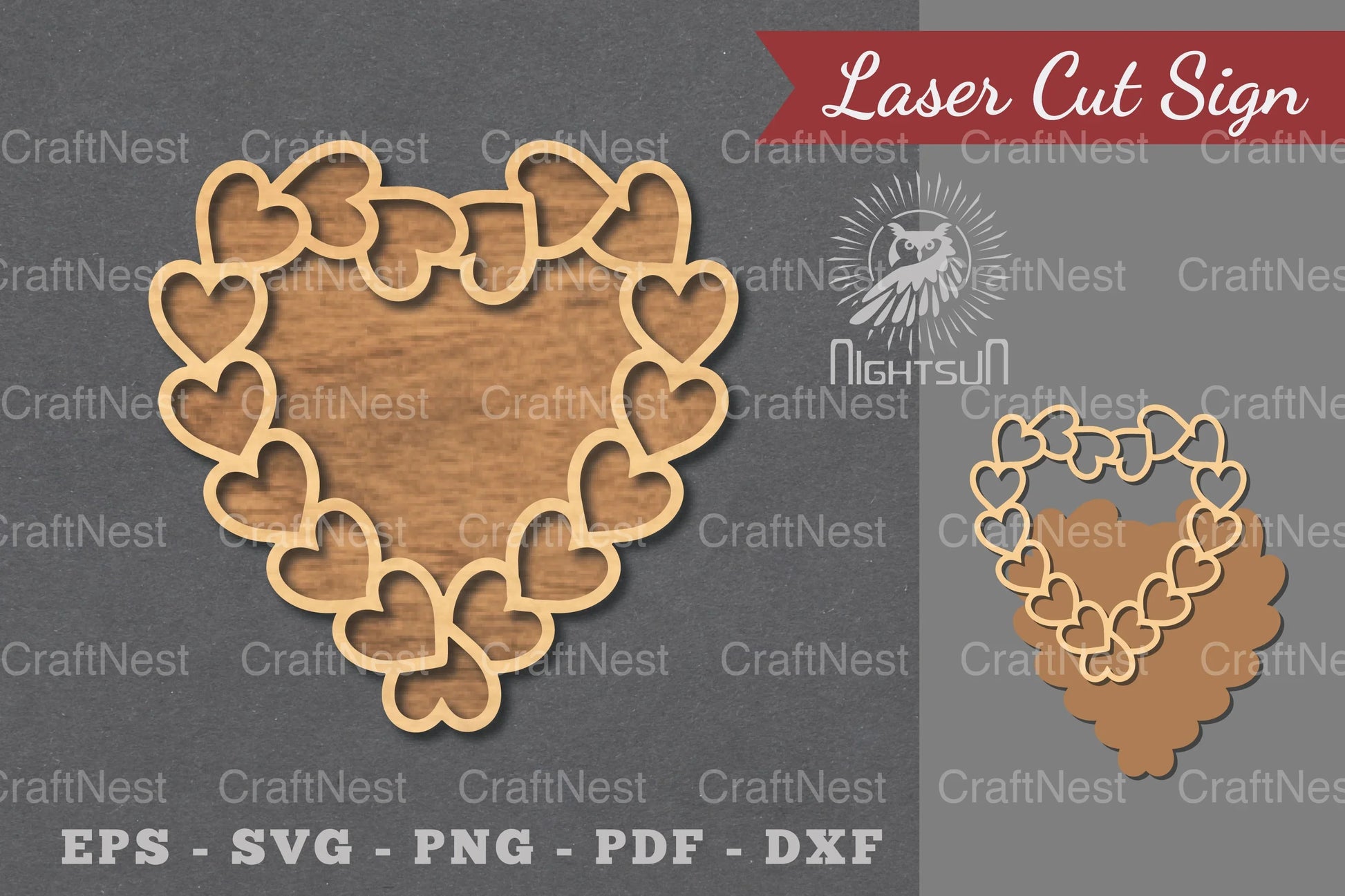 Heart Laser Cut Sign Clipart Bundle - CraftNest - Digital Crafting and Art