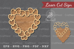 Heart Laser Cut Sign Clipart Bundle - CraftNest - Digital Crafting and Art