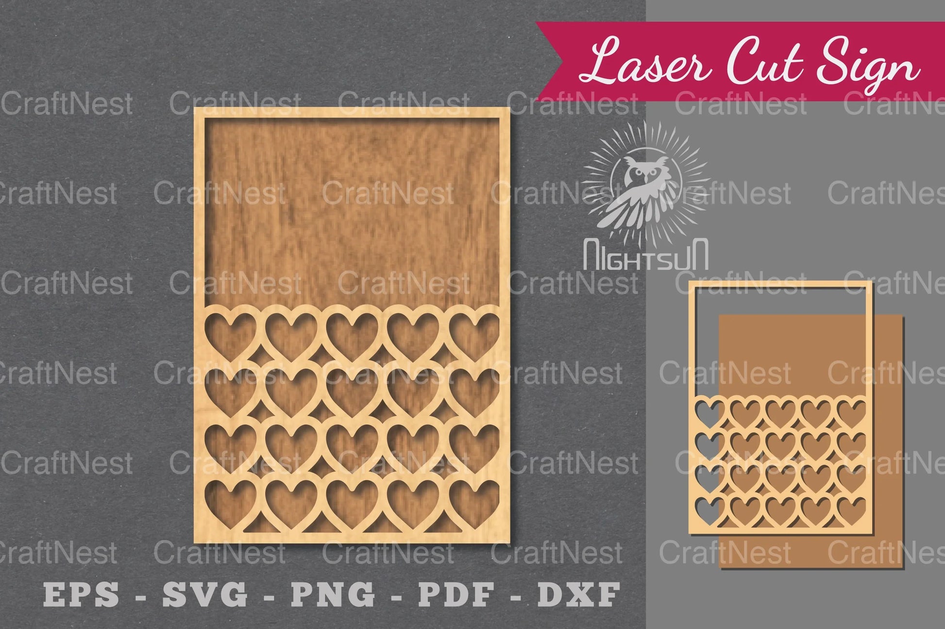 Heart Laser Cut Sign Clipart Bundle - CraftNest - Digital Crafting and Art
